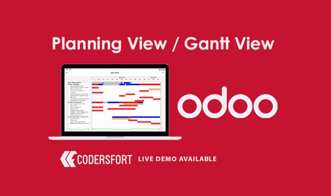 ODOO Planning View Gantt View