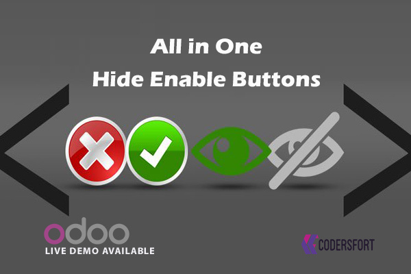 Odoo All in One Hide Enable Buttons