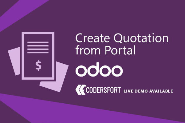 Odoo Create Quotation from Portal