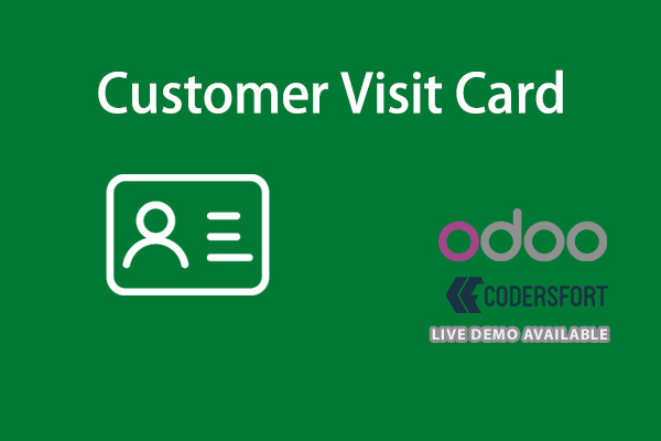 Odoo Customer Visit Card