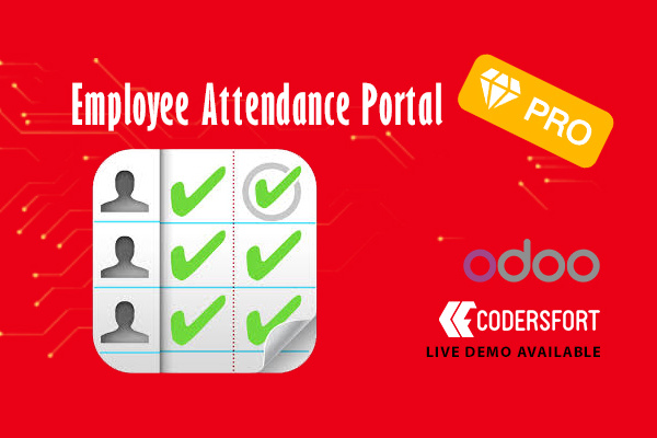 Odoo Employee attendance portal PRO