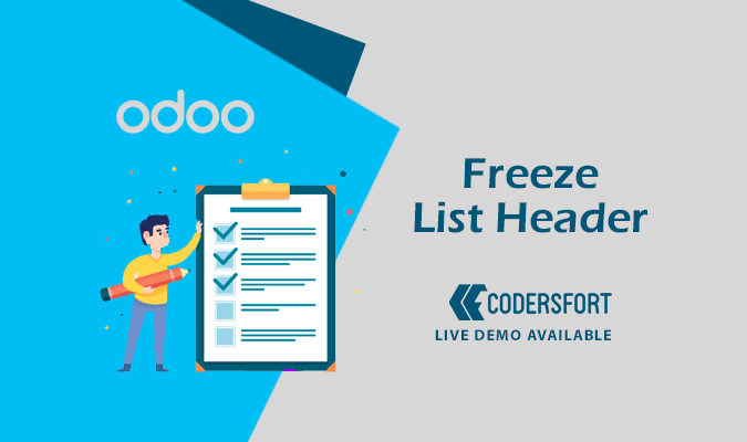 Odoo Freeze List Header