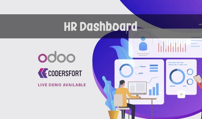 Odoo Hr Dashboard Showing Employee Details, Attendance, And Leave Metrics.