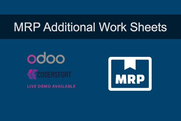 Odoo MRP Additional Work Sheets