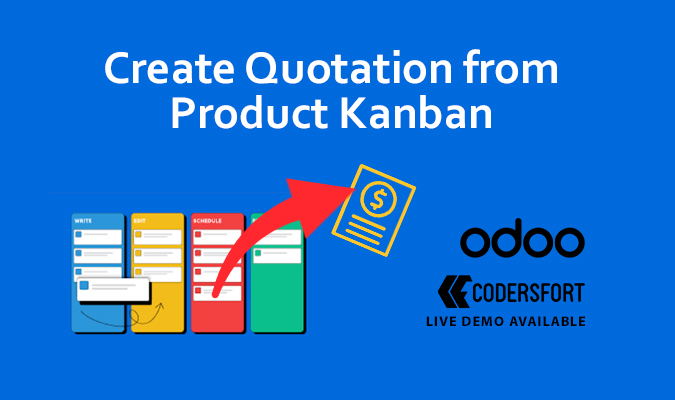 Odoo Quotation from Products Kanban View