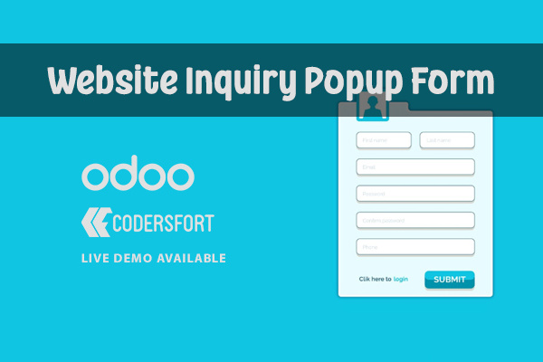 Odoo Website Inquiry Popup Form