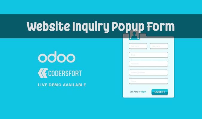 Odoo Website Inquiry Popup Form