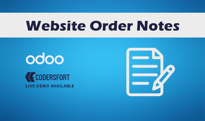 Odoo Website Order Notes