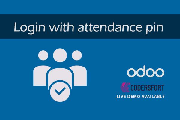 Odoo login with attendance pin