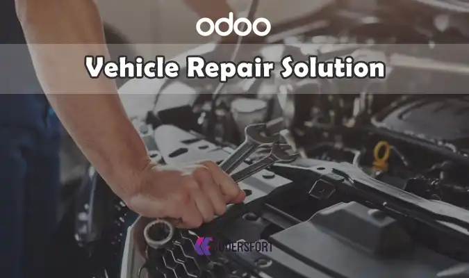 Odoo Vehicle Repair Dashboard Showcasing Booking Options, Inspection Checklists, And Vehicle Management Features.