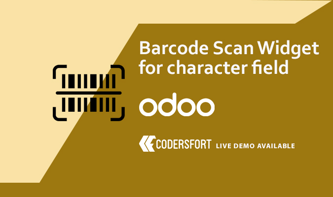 Odoo Barcode Scan Widget For Character Field