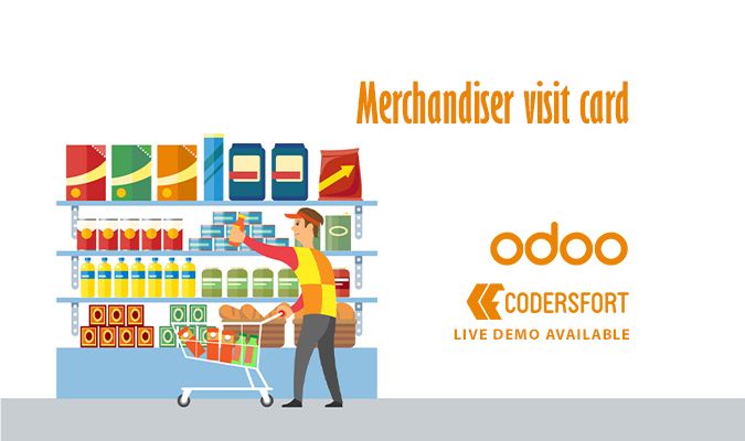 Odoo Merchandiser Visit Card